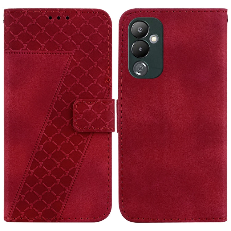 Seven-shaped Embossed Leather Phone Case, For Tecno Pova 5 Pro, For Tecno Pova Neo 3, For Tecno Pova 5, For Tecno Camon 20 Premier 5G, For Tecno Camon 20 Pro 5G, For Tecno Camon 20 Pro 4G/Camon 20, For Tecno Spark 10 5G, For Tecno Spark 10 4G/Spark 10C...