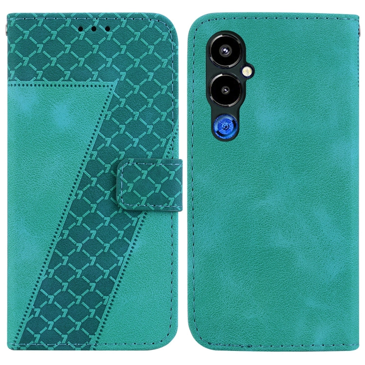Seven-shaped Embossed Leather Phone Case, For Tecno Pova 5 Pro, For Tecno Pova Neo 3, For Tecno Pova 5, For Tecno Camon 20 Premier 5G, For Tecno Camon 20 Pro 5G, For Tecno Camon 20 Pro 4G/Camon 20, For Tecno Spark 10 5G, For Tecno Spark 10 4G/Spark 10C...