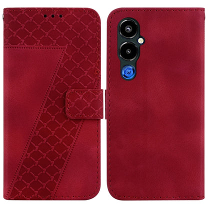 Seven-shaped Embossed Leather Phone Case, For Tecno Pova 5 Pro, For Tecno Pova Neo 3, For Tecno Pova 5, For Tecno Camon 20 Premier 5G, For Tecno Camon 20 Pro 5G, For Tecno Camon 20 Pro 4G/Camon 20, For Tecno Spark 10 5G, For Tecno Spark 10 4G/Spark 10C...