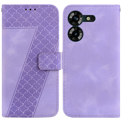 Seven-shaped Embossed Leather Phone Case, For Tecno Pova 5 Pro, For Tecno Pova Neo 3, For Tecno Pova 5, For Tecno Camon 20 Premier 5G, For Tecno Camon 20 Pro 5G, For Tecno Camon 20 Pro 4G/Camon 20, For Tecno Spark 10 5G, For Tecno Spark 10 4G/Spark 10C...