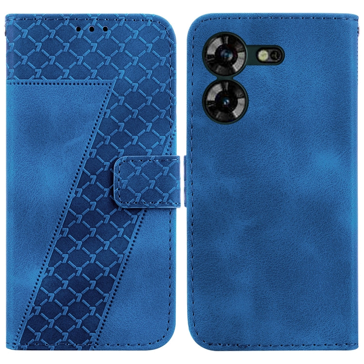 Seven-shaped Embossed Leather Phone Case, For Tecno Pova 5 Pro, For Tecno Pova Neo 3, For Tecno Pova 5, For Tecno Camon 20 Premier 5G, For Tecno Camon 20 Pro 5G, For Tecno Camon 20 Pro 4G/Camon 20, For Tecno Spark 10 5G, For Tecno Spark 10 4G/Spark 10C...