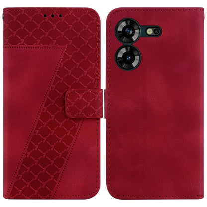 Seven-shaped Embossed Leather Phone Case, For Tecno Pova 5 Pro, For Tecno Pova Neo 3, For Tecno Pova 5, For Tecno Camon 20 Premier 5G, For Tecno Camon 20 Pro 5G, For Tecno Camon 20 Pro 4G/Camon 20, For Tecno Spark 10 5G, For Tecno Spark 10 4G/Spark 10C...