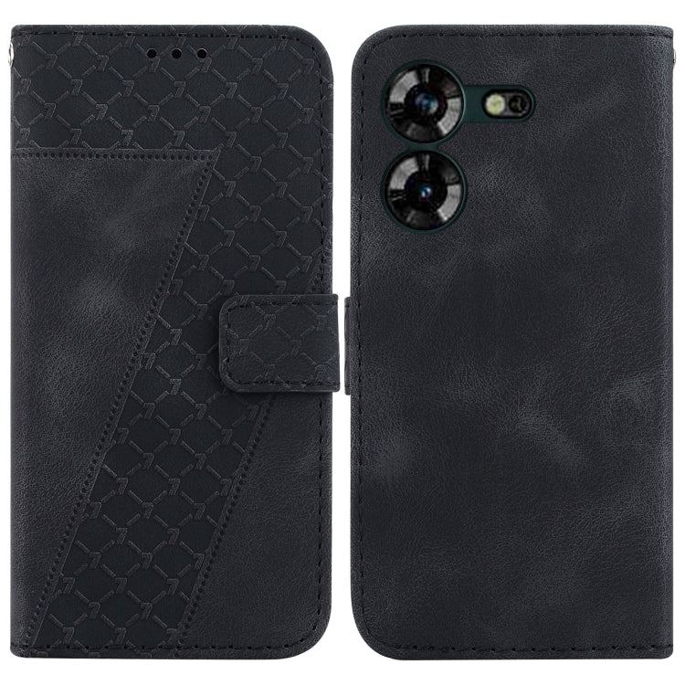 Seven-shaped Embossed Leather Phone Case, For Tecno Pova 5 Pro, For Tecno Pova Neo 3, For Tecno Pova 5, For Tecno Camon 20 Premier 5G, For Tecno Camon 20 Pro 5G, For Tecno Camon 20 Pro 4G/Camon 20, For Tecno Spark 10 5G, For Tecno Spark 10 4G/Spark 10C...