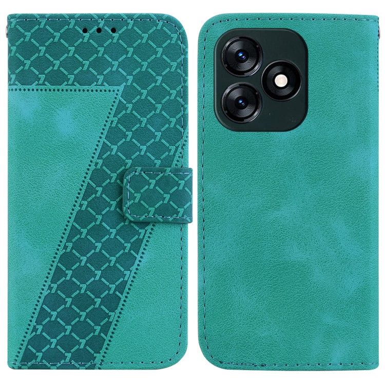 Seven-shaped Embossed Leather Phone Case, For Tecno Pova 5 Pro, For Tecno Pova Neo 3, For Tecno Pova 5, For Tecno Camon 20 Premier 5G, For Tecno Camon 20 Pro 5G, For Tecno Camon 20 Pro 4G/Camon 20, For Tecno Spark 10 5G, For Tecno Spark 10 4G/Spark 10C...