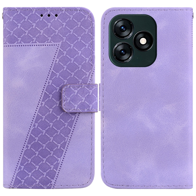Seven-shaped Embossed Leather Phone Case, For Tecno Pova 5 Pro, For Tecno Pova Neo 3, For Tecno Pova 5, For Tecno Camon 20 Premier 5G, For Tecno Camon 20 Pro 5G, For Tecno Camon 20 Pro 4G/Camon 20, For Tecno Spark 10 5G, For Tecno Spark 10 4G/Spark 10C...