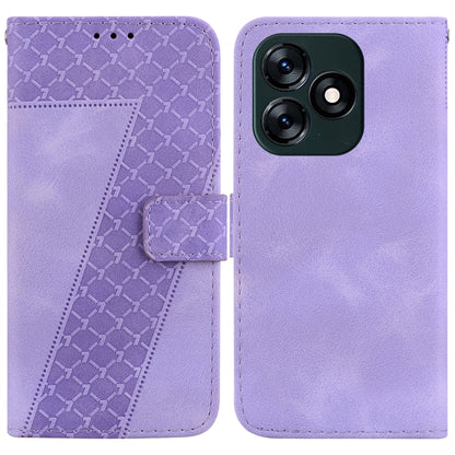 Seven-shaped Embossed Leather Phone Case, For Tecno Pova 5 Pro, For Tecno Pova Neo 3, For Tecno Pova 5, For Tecno Camon 20 Premier 5G, For Tecno Camon 20 Pro 5G, For Tecno Camon 20 Pro 4G/Camon 20, For Tecno Spark 10 5G, For Tecno Spark 10 4G/Spark 10C...