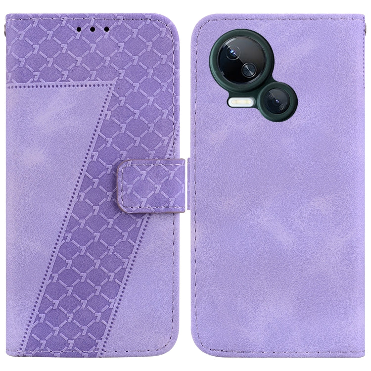 Seven-shaped Embossed Leather Phone Case, For Tecno Pova 5 Pro, For Tecno Pova Neo 3, For Tecno Pova 5, For Tecno Camon 20 Premier 5G, For Tecno Camon 20 Pro 5G, For Tecno Camon 20 Pro 4G/Camon 20, For Tecno Spark 10 5G, For Tecno Spark 10 4G/Spark 10C...