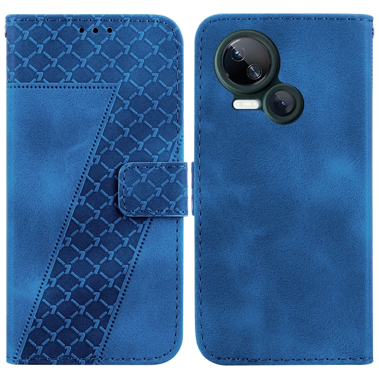 Seven-shaped Embossed Leather Phone Case, For Tecno Pova 5 Pro, For Tecno Pova Neo 3, For Tecno Pova 5, For Tecno Camon 20 Premier 5G, For Tecno Camon 20 Pro 5G, For Tecno Camon 20 Pro 4G/Camon 20, For Tecno Spark 10 5G, For Tecno Spark 10 4G/Spark 10C...