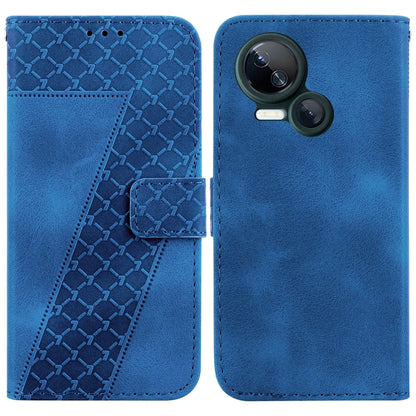 Seven-shaped Embossed Leather Phone Case, For Tecno Pova 5 Pro, For Tecno Pova Neo 3, For Tecno Pova 5, For Tecno Camon 20 Premier 5G, For Tecno Camon 20 Pro 5G, For Tecno Camon 20 Pro 4G/Camon 20, For Tecno Spark 10 5G, For Tecno Spark 10 4G/Spark 10C...