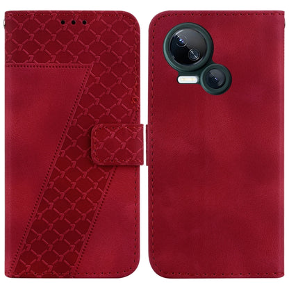 Seven-shaped Embossed Leather Phone Case, For Tecno Pova 5 Pro, For Tecno Pova Neo 3, For Tecno Pova 5, For Tecno Camon 20 Premier 5G, For Tecno Camon 20 Pro 5G, For Tecno Camon 20 Pro 4G/Camon 20, For Tecno Spark 10 5G, For Tecno Spark 10 4G/Spark 10C...