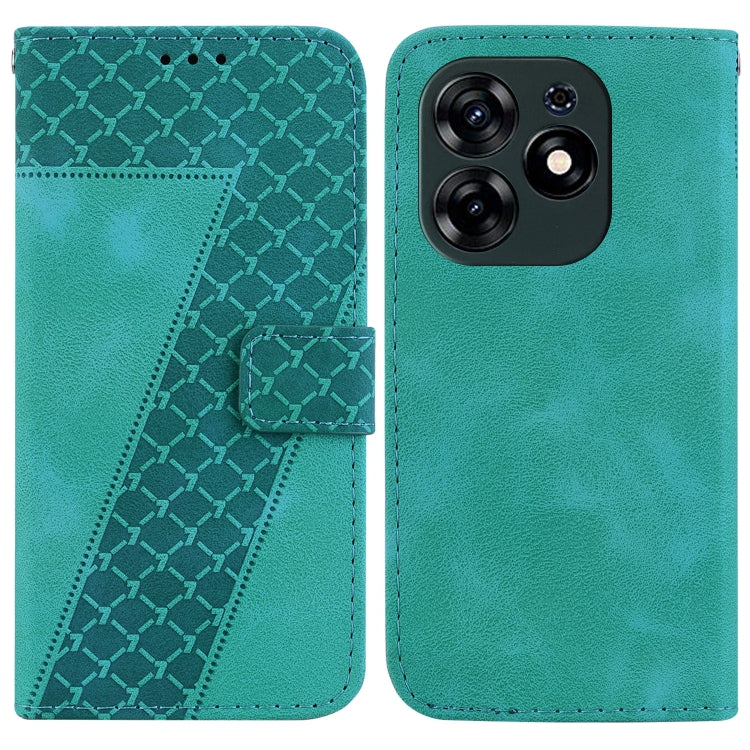 Seven-shaped Embossed Leather Phone Case, For Tecno Pova 5 Pro, For Tecno Pova Neo 3, For Tecno Pova 5, For Tecno Camon 20 Premier 5G, For Tecno Camon 20 Pro 5G, For Tecno Camon 20 Pro 4G/Camon 20, For Tecno Spark 10 5G, For Tecno Spark 10 4G/Spark 10C...