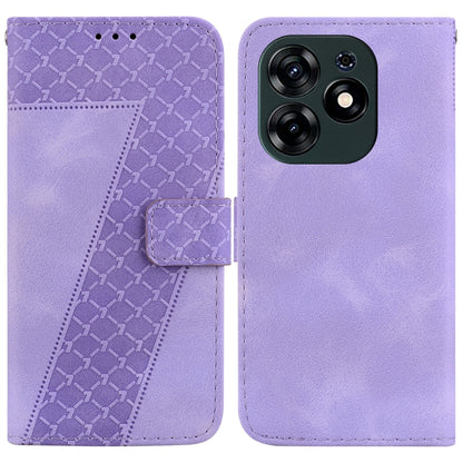 Seven-shaped Embossed Leather Phone Case, For Tecno Pova 5 Pro, For Tecno Pova Neo 3, For Tecno Pova 5, For Tecno Camon 20 Premier 5G, For Tecno Camon 20 Pro 5G, For Tecno Camon 20 Pro 4G/Camon 20, For Tecno Spark 10 5G, For Tecno Spark 10 4G/Spark 10C...
