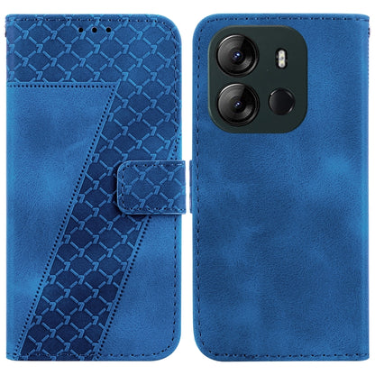 Seven-shaped Embossed Leather Phone Case, For Tecno Pova 5 Pro, For Tecno Pova Neo 3, For Tecno Pova 5, For Tecno Camon 20 Premier 5G, For Tecno Camon 20 Pro 5G, For Tecno Camon 20 Pro 4G/Camon 20, For Tecno Spark 10 5G, For Tecno Spark 10 4G/Spark 10C...