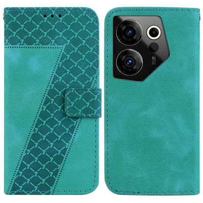 Seven-shaped Embossed Leather Phone Case, For Tecno Pova 5 Pro, For Tecno Pova Neo 3, For Tecno Pova 5, For Tecno Camon 20 Premier 5G, For Tecno Camon 20 Pro 5G, For Tecno Camon 20 Pro 4G/Camon 20, For Tecno Spark 10 5G, For Tecno Spark 10 4G/Spark 10C...