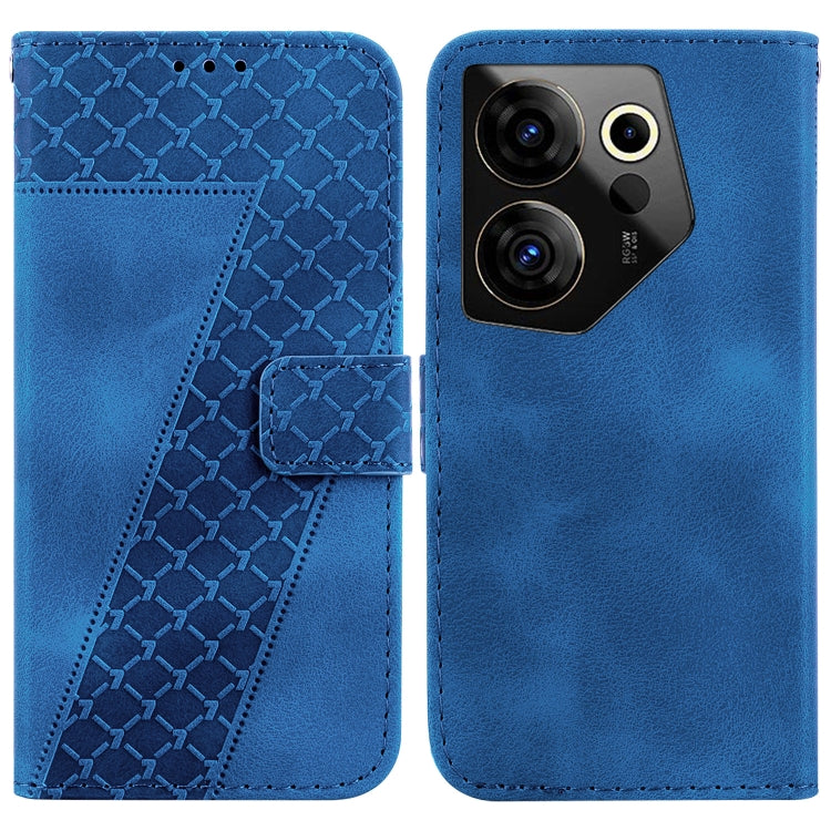 Seven-shaped Embossed Leather Phone Case, For Tecno Pova 5 Pro, For Tecno Pova Neo 3, For Tecno Pova 5, For Tecno Camon 20 Premier 5G, For Tecno Camon 20 Pro 5G, For Tecno Camon 20 Pro 4G/Camon 20, For Tecno Spark 10 5G, For Tecno Spark 10 4G/Spark 10C...