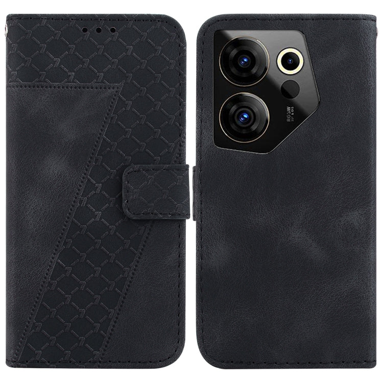 Seven-shaped Embossed Leather Phone Case, For Tecno Pova 5 Pro, For Tecno Pova Neo 3, For Tecno Pova 5, For Tecno Camon 20 Premier 5G, For Tecno Camon 20 Pro 5G, For Tecno Camon 20 Pro 4G/Camon 20, For Tecno Spark 10 5G, For Tecno Spark 10 4G/Spark 10C...