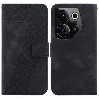 Seven-shaped Embossed Leather Phone Case, For Tecno Pova 5 Pro, For Tecno Pova Neo 3, For Tecno Pova 5, For Tecno Camon 20 Premier 5G, For Tecno Camon 20 Pro 5G, For Tecno Camon 20 Pro 4G/Camon 20, For Tecno Spark 10 5G, For Tecno Spark 10 4G/Spark 10C...