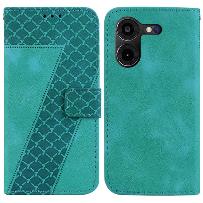 Seven-shaped Embossed Leather Phone Case, For Tecno Pova 5 Pro, For Tecno Pova Neo 3, For Tecno Pova 5, For Tecno Camon 20 Premier 5G, For Tecno Camon 20 Pro 5G, For Tecno Camon 20 Pro 4G/Camon 20, For Tecno Spark 10 5G, For Tecno Spark 10 4G/Spark 10C...