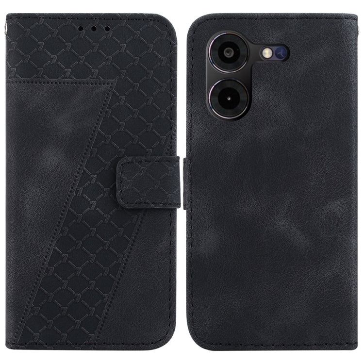 Seven-shaped Embossed Leather Phone Case, For Tecno Pova 5 Pro, For Tecno Pova Neo 3, For Tecno Pova 5, For Tecno Camon 20 Premier 5G, For Tecno Camon 20 Pro 5G, For Tecno Camon 20 Pro 4G/Camon 20, For Tecno Spark 10 5G, For Tecno Spark 10 4G/Spark 10C...