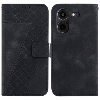 Seven-shaped Embossed Leather Phone Case, For Tecno Pova 5 Pro, For Tecno Pova Neo 3, For Tecno Pova 5, For Tecno Camon 20 Premier 5G, For Tecno Camon 20 Pro 5G, For Tecno Camon 20 Pro 4G/Camon 20, For Tecno Spark 10 5G, For Tecno Spark 10 4G/Spark 10C...