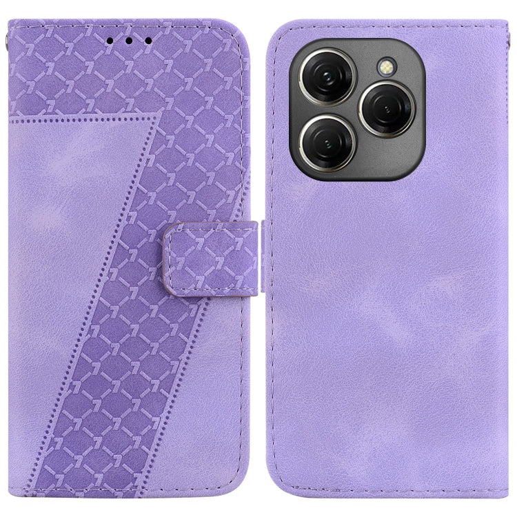 Seven-shaped Embossed Leather Phone Case, For Tecno Pop 10 / Spark Go 2 4G, For Tecno Camon 40 Pro 4G, For Tecno Camon 40, For Tecno Pop 9 5G / Spark 30C 5G, For Tecno Camon 30S / Camon 30S Pro, For Tecno Spark 30 Pro, For Tecno Spark 30 4G            ...