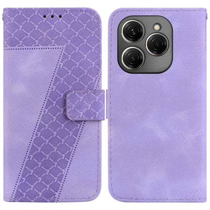 Seven-shaped Embossed Leather Phone Case, For Tecno Pop 10 / Spark Go 2 4G, For Tecno Camon 40 Pro 4G, For Tecno Camon 40, For Tecno Pop 9 5G / Spark 30C 5G, For Tecno Camon 30S / Camon 30S Pro, For Tecno Spark 30 Pro, For Tecno Spark 30 4G            ...
