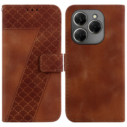Seven-shaped Embossed Leather Phone Case, For Tecno Pop 10 / Spark Go 2 4G, For Tecno Camon 40 Pro 4G, For Tecno Camon 40, For Tecno Pop 9 5G / Spark 30C 5G, For Tecno Camon 30S / Camon 30S Pro, For Tecno Spark 30 Pro, For Tecno Spark 30 4G            ...