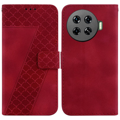 Seven-shaped Embossed Leather Phone Case, For Tecno Pop 10 / Spark Go 2 4G, For Tecno Camon 40 Pro 4G, For Tecno Camon 40, For Tecno Pop 9 5G / Spark 30C 5G, For Tecno Camon 30S / Camon 30S Pro, For Tecno Spark 30 Pro, For Tecno Spark 30 4G            ...