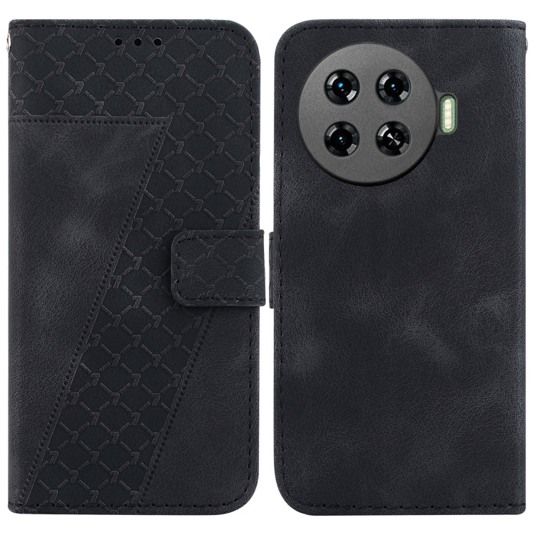 Seven-shaped Embossed Leather Phone Case, For Tecno Pop 10 / Spark Go 2 4G, For Tecno Camon 40 Pro 4G, For Tecno Camon 40, For Tecno Pop 9 5G / Spark 30C 5G, For Tecno Camon 30S / Camon 30S Pro, For Tecno Spark 30 Pro, For Tecno Spark 30 4G            ...
