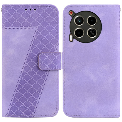 Seven-shaped Embossed Leather Phone Case, For Tecno Pop 10 / Spark Go 2 4G, For Tecno Camon 40 Pro 4G, For Tecno Camon 40, For Tecno Pop 9 5G / Spark 30C 5G, For Tecno Camon 30S / Camon 30S Pro, For Tecno Spark 30 Pro, For Tecno Spark 30 4G            ...