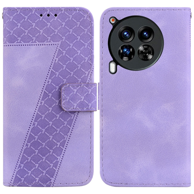 Seven-shaped Embossed Leather Phone Case, For Tecno Pop 10 / Spark Go 2 4G, For Tecno Camon 40 Pro 4G, For Tecno Camon 40, For Tecno Pop 9 5G / Spark 30C 5G, For Tecno Camon 30S / Camon 30S Pro, For Tecno Spark 30 Pro, For Tecno Spark 30 4G            ...