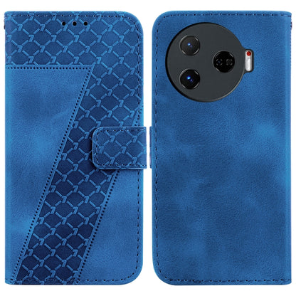 Seven-shaped Embossed Leather Phone Case, For Tecno Pop 10 / Spark Go 2 4G, For Tecno Camon 40 Pro 4G, For Tecno Camon 40, For Tecno Pop 9 5G / Spark 30C 5G, For Tecno Camon 30S / Camon 30S Pro, For Tecno Spark 30 Pro, For Tecno Spark 30 4G            ...
