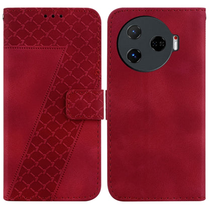 Seven-shaped Embossed Leather Phone Case, For Tecno Pop 10 / Spark Go 2 4G, For Tecno Camon 40 Pro 4G, For Tecno Camon 40, For Tecno Pop 9 5G / Spark 30C 5G, For Tecno Camon 30S / Camon 30S Pro, For Tecno Spark 30 Pro, For Tecno Spark 30 4G            ...