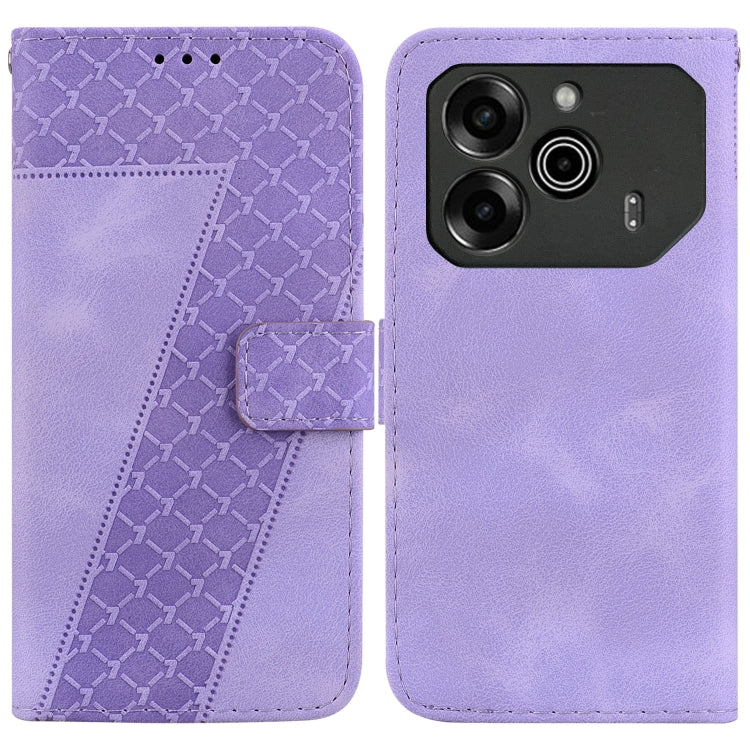 Seven-shaped Embossed Leather Phone Case, For Tecno Pop 10 / Spark Go 2 4G, For Tecno Camon 40 Pro 4G, For Tecno Camon 40, For Tecno Pop 9 5G / Spark 30C 5G, For Tecno Camon 30S / Camon 30S Pro, For Tecno Spark 30 Pro, For Tecno Spark 30 4G            ...