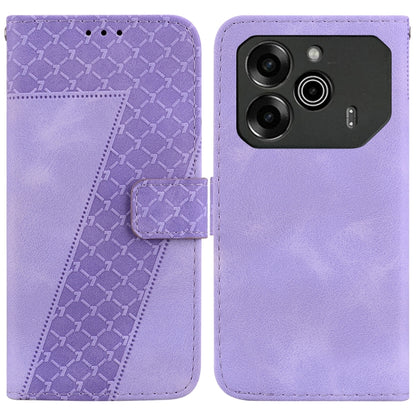 Seven-shaped Embossed Leather Phone Case, For Tecno Pop 10 / Spark Go 2 4G, For Tecno Camon 40 Pro 4G, For Tecno Camon 40, For Tecno Pop 9 5G / Spark 30C 5G, For Tecno Camon 30S / Camon 30S Pro, For Tecno Spark 30 Pro, For Tecno Spark 30 4G            ...