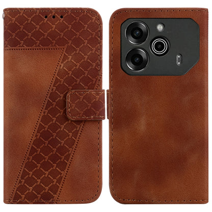 Seven-shaped Embossed Leather Phone Case, For Tecno Pop 10 / Spark Go 2 4G, For Tecno Camon 40 Pro 4G, For Tecno Camon 40, For Tecno Pop 9 5G / Spark 30C 5G, For Tecno Camon 30S / Camon 30S Pro, For Tecno Spark 30 Pro, For Tecno Spark 30 4G            ...