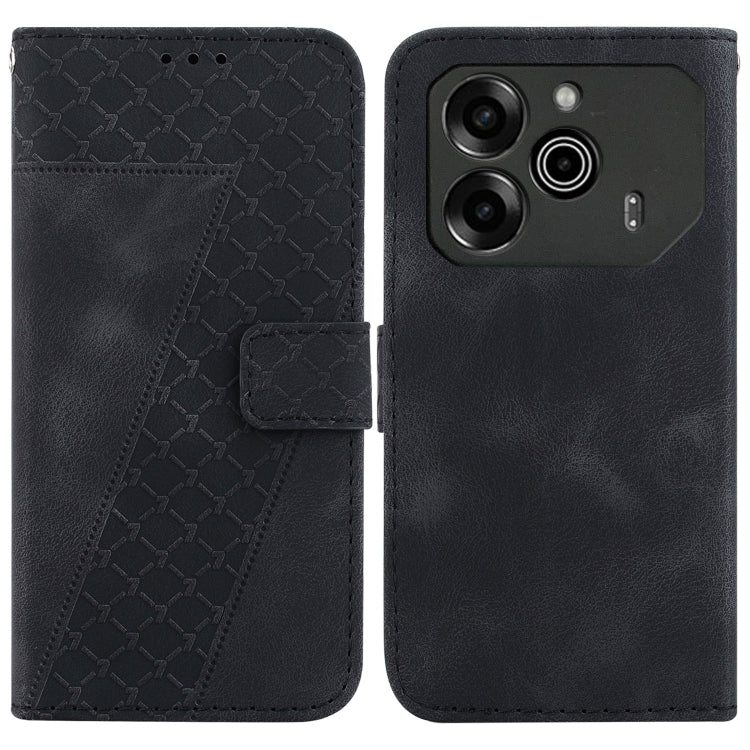 Seven-shaped Embossed Leather Phone Case, For Tecno Pop 10 / Spark Go 2 4G, For Tecno Camon 40 Pro 4G, For Tecno Camon 40, For Tecno Pop 9 5G / Spark 30C 5G, For Tecno Camon 30S / Camon 30S Pro, For Tecno Spark 30 Pro, For Tecno Spark 30 4G            ...