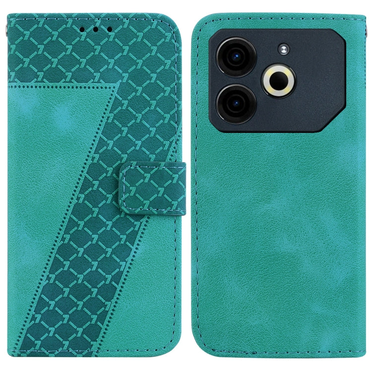 Seven-shaped Embossed Leather Phone Case, For Tecno Pop 10 / Spark Go 2 4G, For Tecno Camon 40 Pro 4G, For Tecno Camon 40, For Tecno Pop 9 5G / Spark 30C 5G, For Tecno Camon 30S / Camon 30S Pro, For Tecno Spark 30 Pro, For Tecno Spark 30 4G            ...