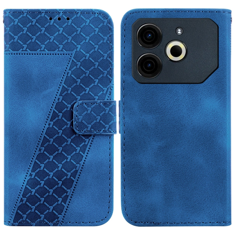 Seven-shaped Embossed Leather Phone Case, For Tecno Pop 10 / Spark Go 2 4G, For Tecno Camon 40 Pro 4G, For Tecno Camon 40, For Tecno Pop 9 5G / Spark 30C 5G, For Tecno Camon 30S / Camon 30S Pro, For Tecno Spark 30 Pro, For Tecno Spark 30 4G            ...