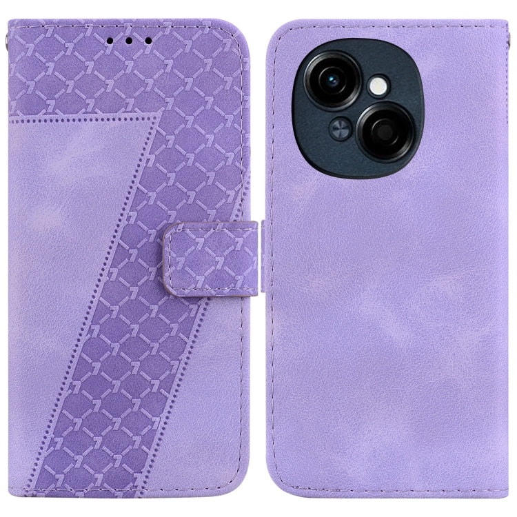 Seven-shaped Embossed Leather Phone Case, For Tecno Pop 10 / Spark Go 2 4G, For Tecno Camon 40 Pro 4G, For Tecno Camon 40, For Tecno Pop 9 5G / Spark 30C 5G, For Tecno Camon 30S / Camon 30S Pro, For Tecno Spark 30 Pro, For Tecno Spark 30 4G            ...