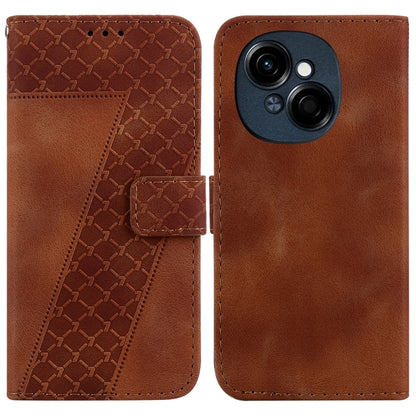Seven-shaped Embossed Leather Phone Case, For Tecno Pop 10 / Spark Go 2 4G, For Tecno Camon 40 Pro 4G, For Tecno Camon 40, For Tecno Pop 9 5G / Spark 30C 5G, For Tecno Camon 30S / Camon 30S Pro, For Tecno Spark 30 Pro, For Tecno Spark 30 4G            ...