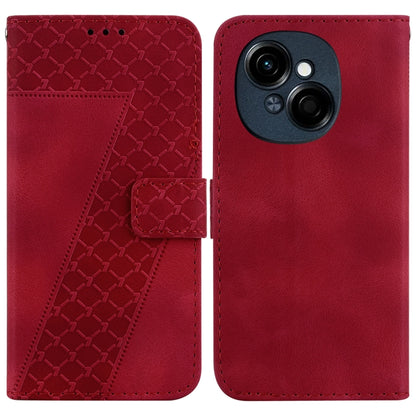 Seven-shaped Embossed Leather Phone Case, For Tecno Pop 10 / Spark Go 2 4G, For Tecno Camon 40 Pro 4G, For Tecno Camon 40, For Tecno Pop 9 5G / Spark 30C 5G, For Tecno Camon 30S / Camon 30S Pro, For Tecno Spark 30 Pro, For Tecno Spark 30 4G            ...