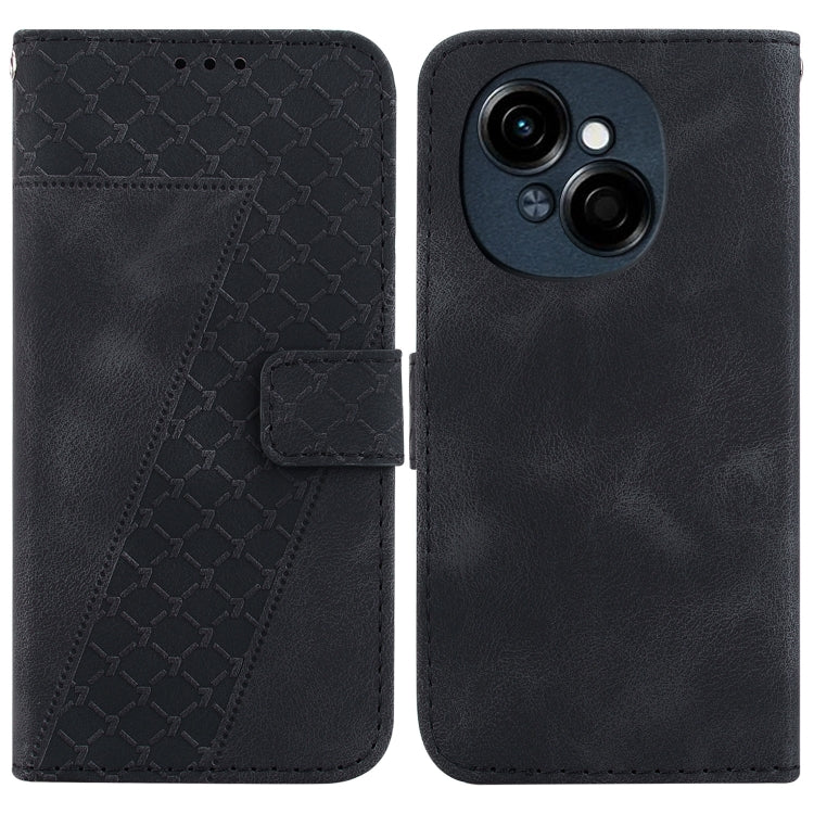 Seven-shaped Embossed Leather Phone Case, For Tecno Pop 10 / Spark Go 2 4G, For Tecno Camon 40 Pro 4G, For Tecno Camon 40, For Tecno Pop 9 5G / Spark 30C 5G, For Tecno Camon 30S / Camon 30S Pro, For Tecno Spark 30 Pro, For Tecno Spark 30 4G            ...