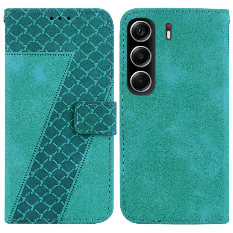 Seven-shaped Embossed Leather Phone Case, For Tecno Pop 10 / Spark Go 2 4G, For Tecno Camon 40 Pro 4G, For Tecno Camon 40, For Tecno Pop 9 5G / Spark 30C 5G, For Tecno Camon 30S / Camon 30S Pro, For Tecno Spark 30 Pro, For Tecno Spark 30 4G            ...