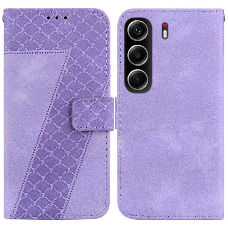 Seven-shaped Embossed Leather Phone Case, For Tecno Pop 10 / Spark Go 2 4G, For Tecno Camon 40 Pro 4G, For Tecno Camon 40, For Tecno Pop 9 5G / Spark 30C 5G, For Tecno Camon 30S / Camon 30S Pro, For Tecno Spark 30 Pro, For Tecno Spark 30 4G            ...