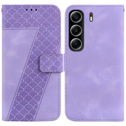 Seven-shaped Embossed Leather Phone Case, For Tecno Pop 10 / Spark Go 2 4G, For Tecno Camon 40 Pro 4G, For Tecno Camon 40, For Tecno Pop 9 5G / Spark 30C 5G, For Tecno Camon 30S / Camon 30S Pro, For Tecno Spark 30 Pro, For Tecno Spark 30 4G            ...