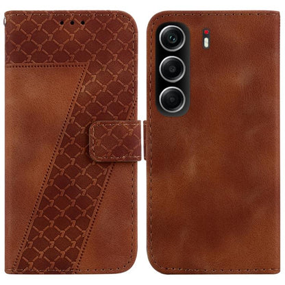 Seven-shaped Embossed Leather Phone Case, For Tecno Pop 10 / Spark Go 2 4G, For Tecno Camon 40 Pro 4G, For Tecno Camon 40, For Tecno Pop 9 5G / Spark 30C 5G, For Tecno Camon 30S / Camon 30S Pro, For Tecno Spark 30 Pro, For Tecno Spark 30 4G            ...