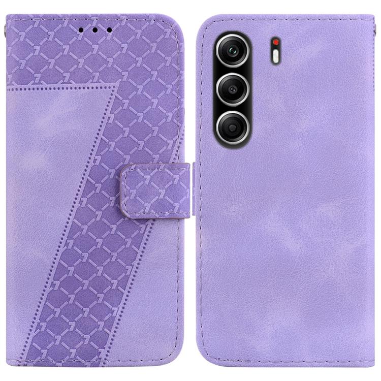 Seven-shaped Embossed Leather Phone Case, For Tecno Pop 10 / Spark Go 2 4G, For Tecno Camon 40 Pro 4G, For Tecno Camon 40, For Tecno Pop 9 5G / Spark 30C 5G, For Tecno Camon 30S / Camon 30S Pro, For Tecno Spark 30 Pro, For Tecno Spark 30 4G            ...