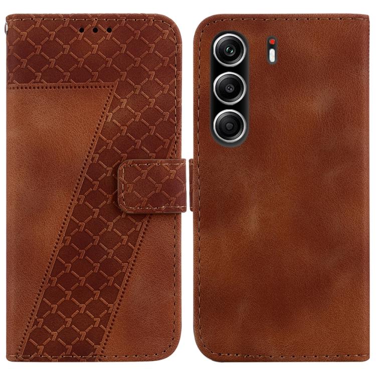Seven-shaped Embossed Leather Phone Case, For Tecno Pop 10 / Spark Go 2 4G, For Tecno Camon 40 Pro 4G, For Tecno Camon 40, For Tecno Pop 9 5G / Spark 30C 5G, For Tecno Camon 30S / Camon 30S Pro, For Tecno Spark 30 Pro, For Tecno Spark 30 4G            ...