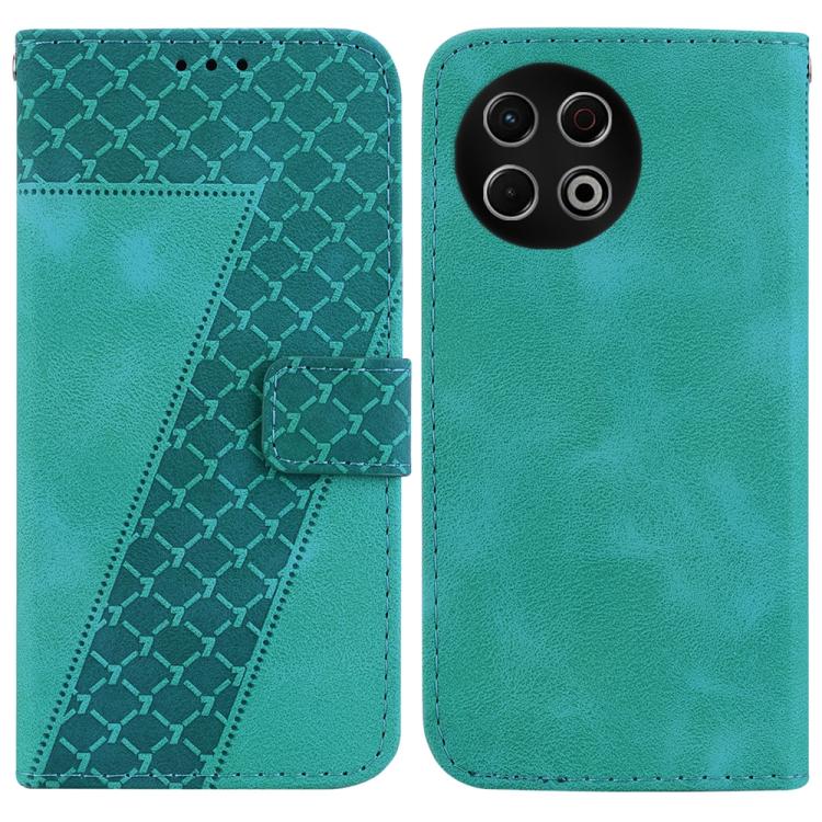 Seven-shaped Embossed Leather Phone Case, For Tecno Pop 10 / Spark Go 2 4G, For Tecno Camon 40 Pro 4G, For Tecno Camon 40, For Tecno Pop 9 5G / Spark 30C 5G, For Tecno Camon 30S / Camon 30S Pro, For Tecno Spark 30 Pro, For Tecno Spark 30 4G            ...